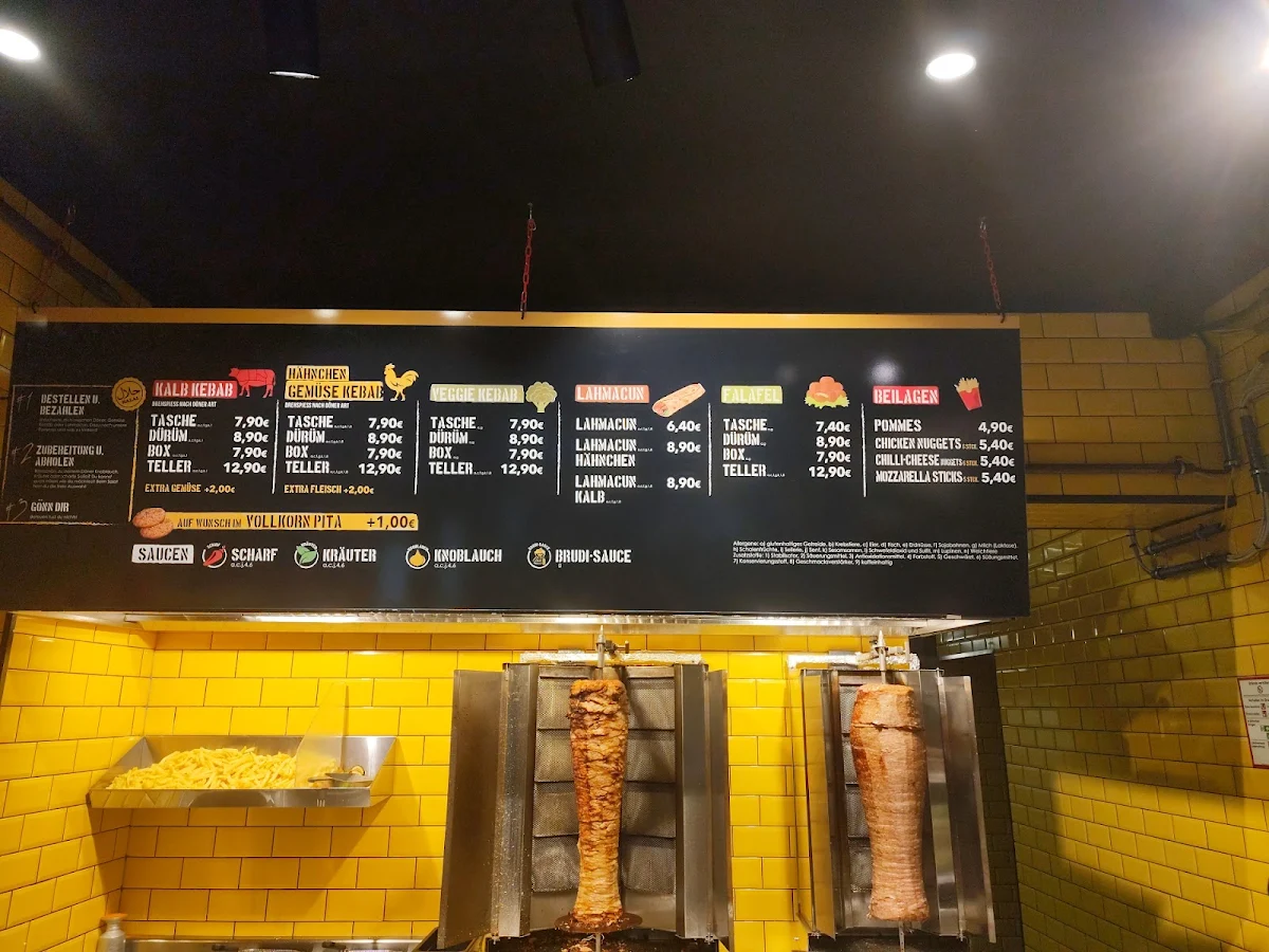 Speisekarte, The Döner Brothers Verl