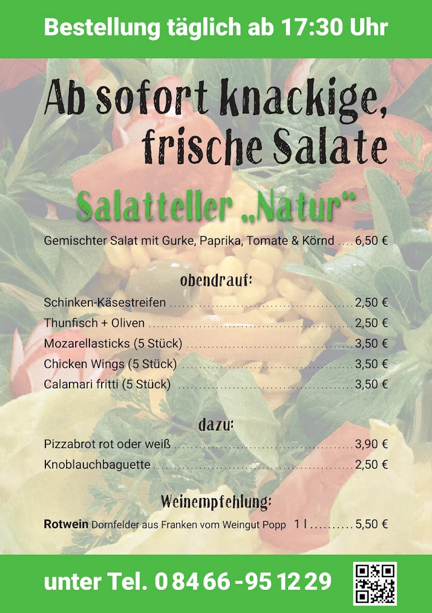 Speisekarte, DenkMal Cafe-Bistro-Bar