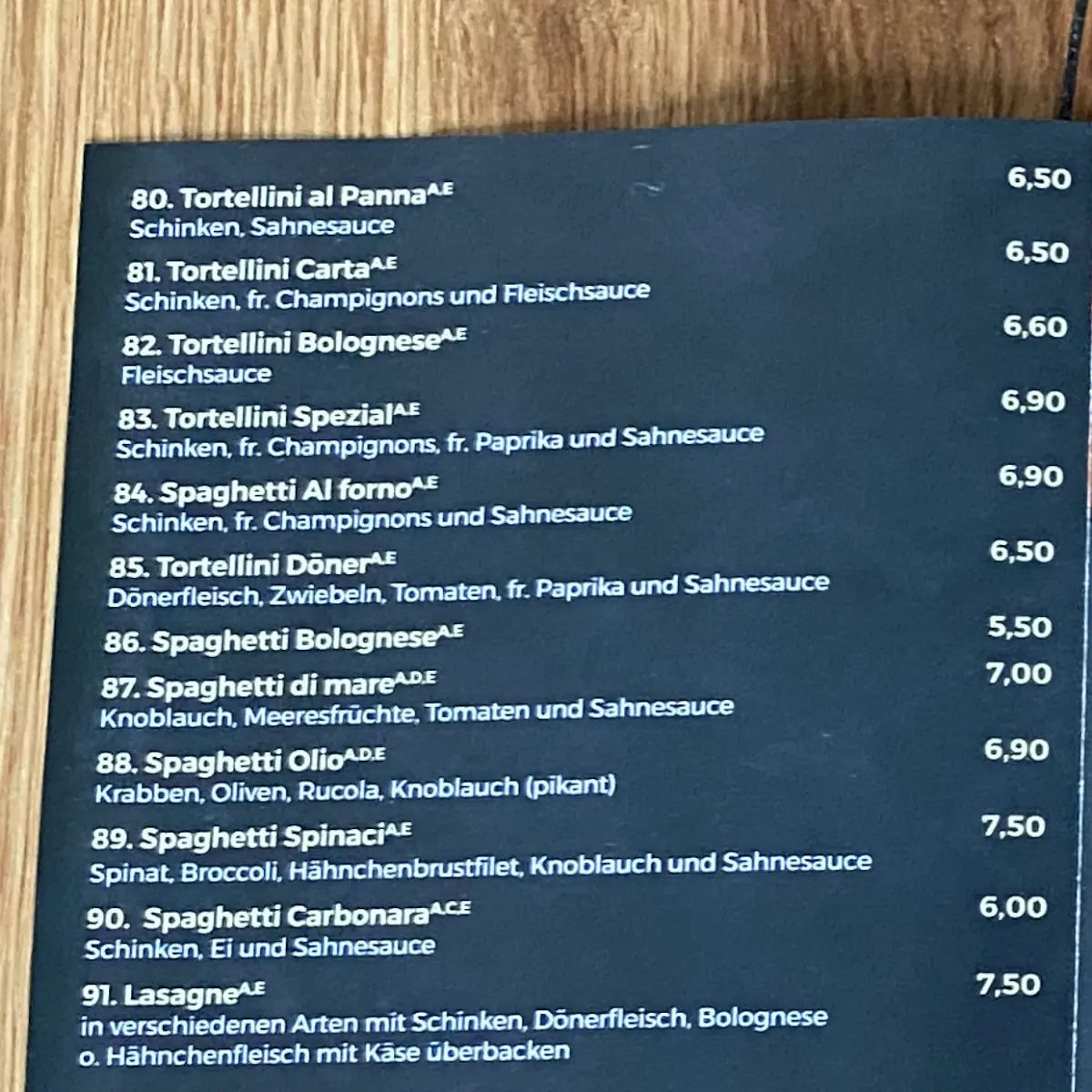 Speisekarte photo 8