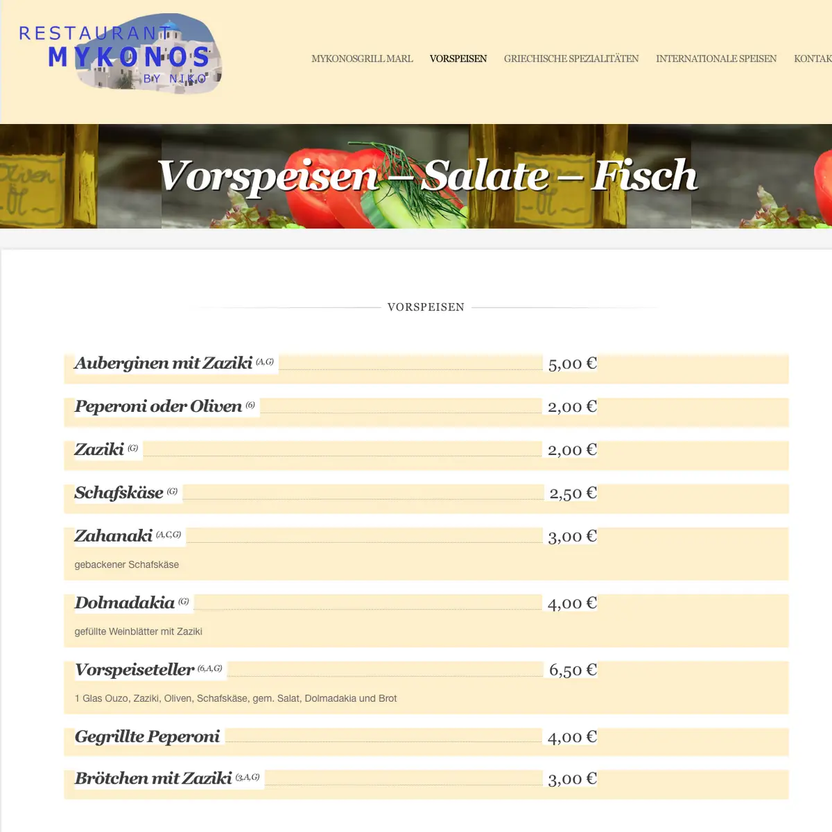 Speisekarte photo 2