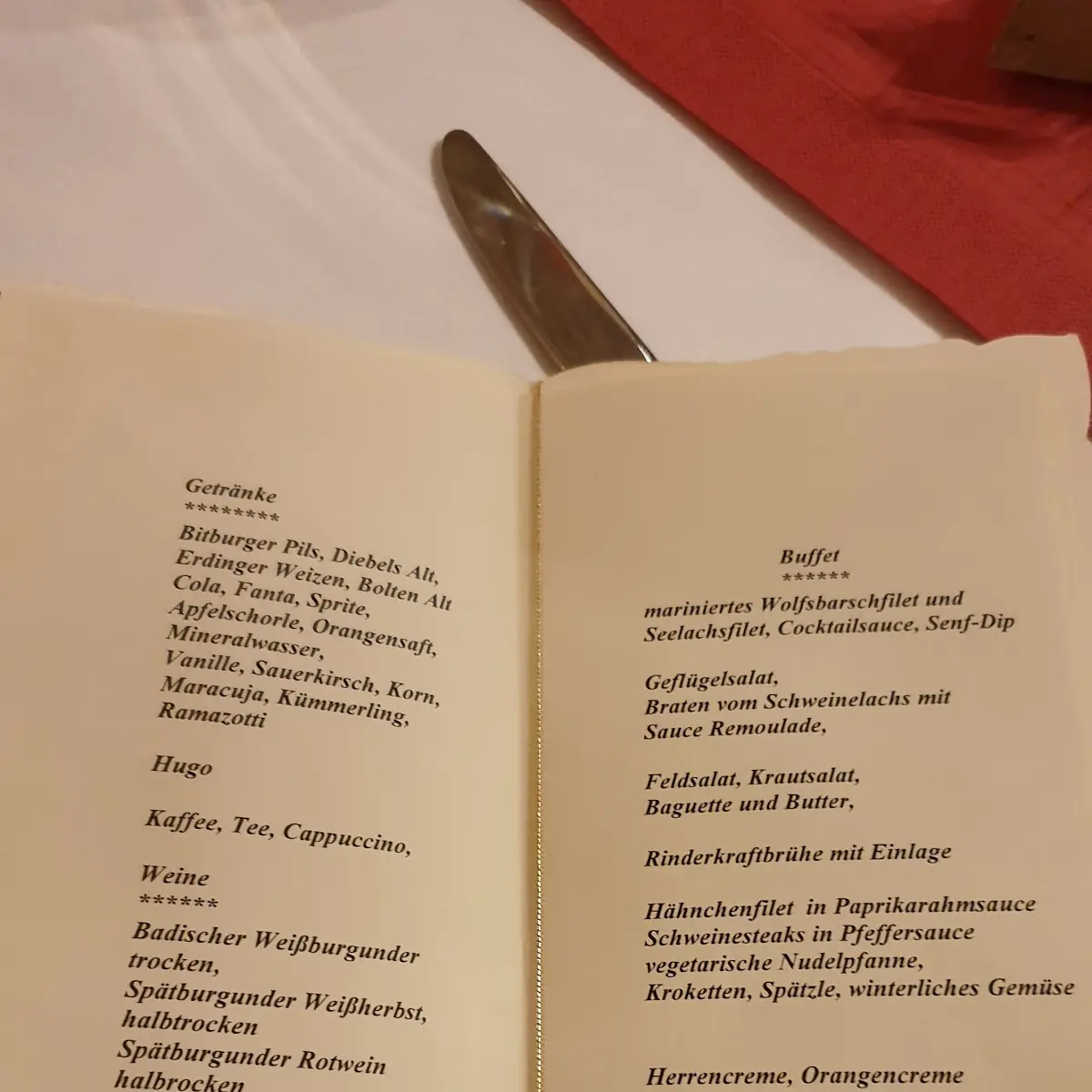 Speisekarte photo 1