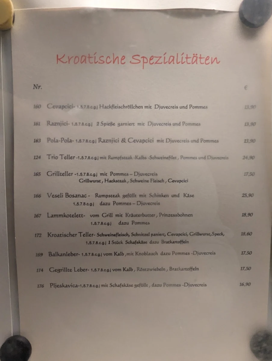 Speisekarte photo 2