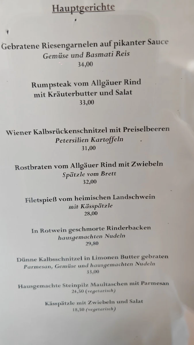 Speisekarte photo 1