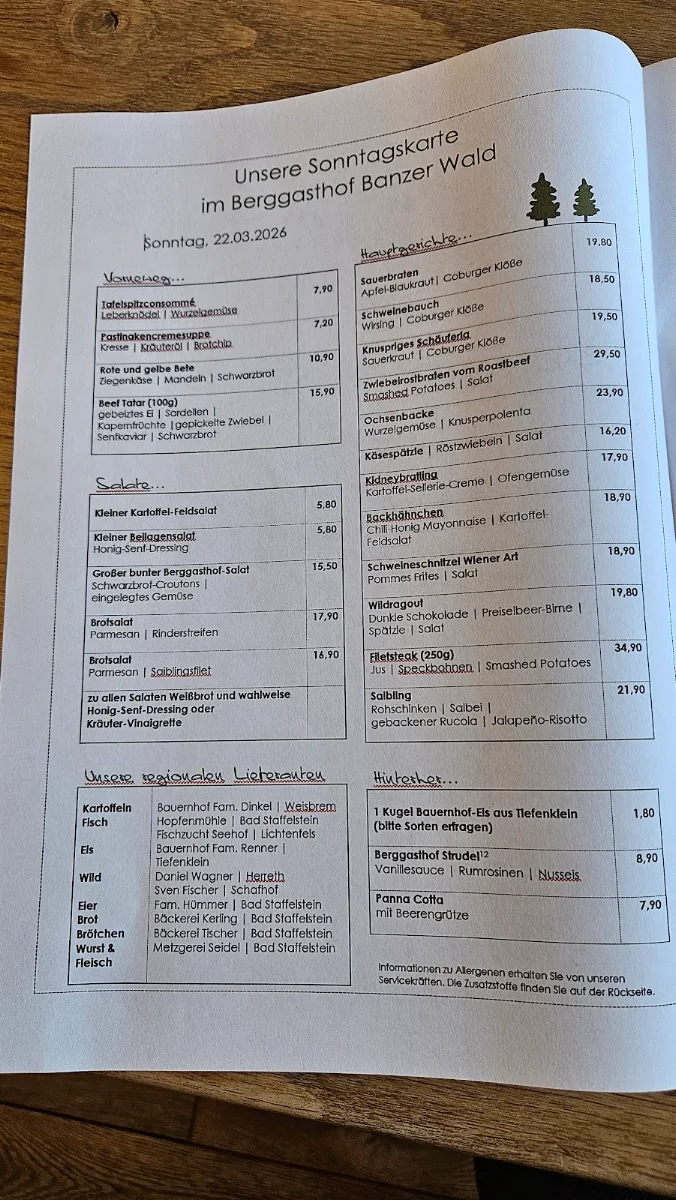 Speisekarte photo 2