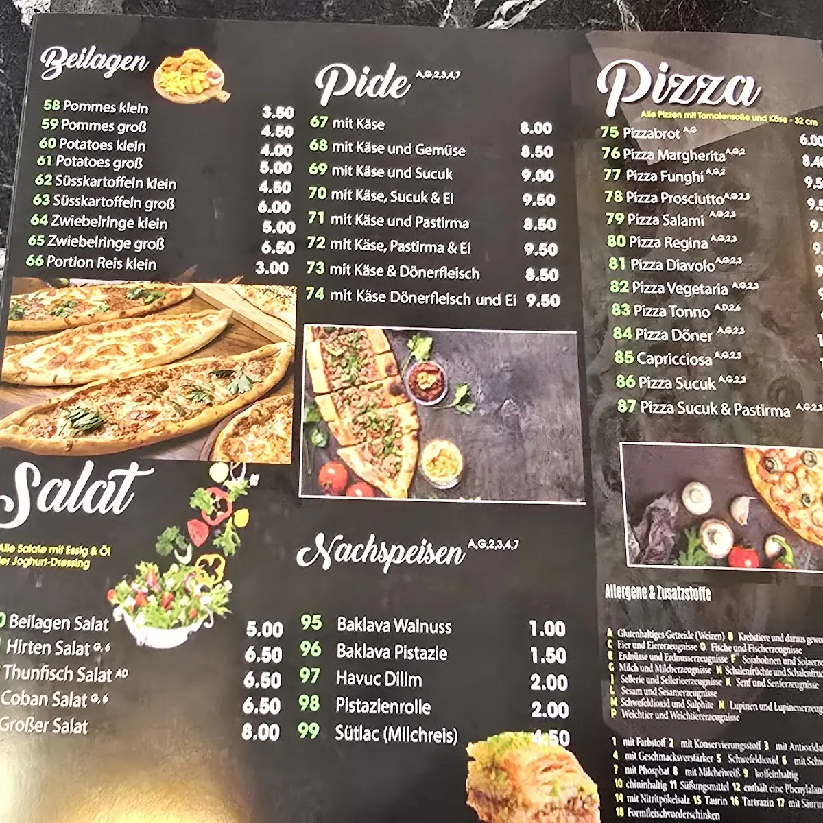 Speisekarte photo 2