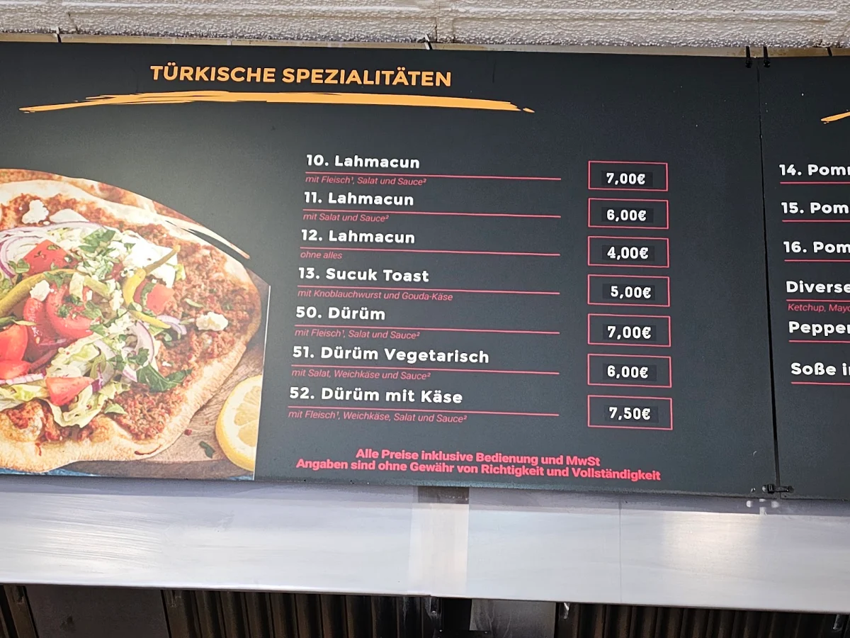 Speisekarte photo 5