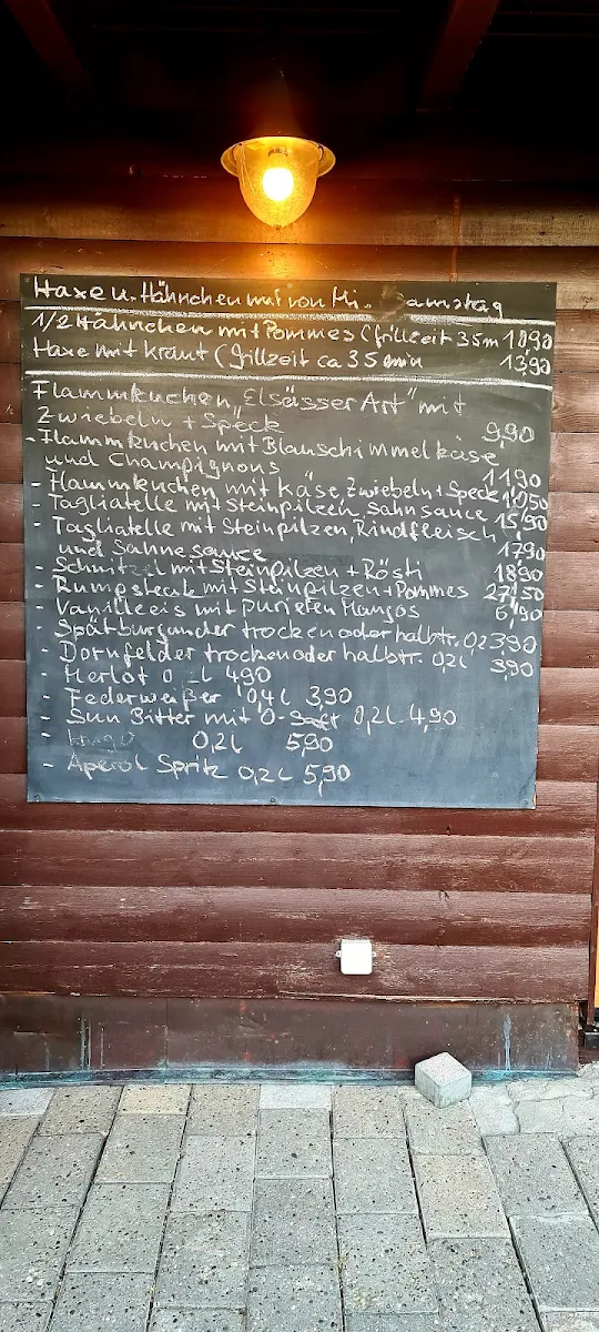 Speisekarte, Gutsschänke Bacchushof
