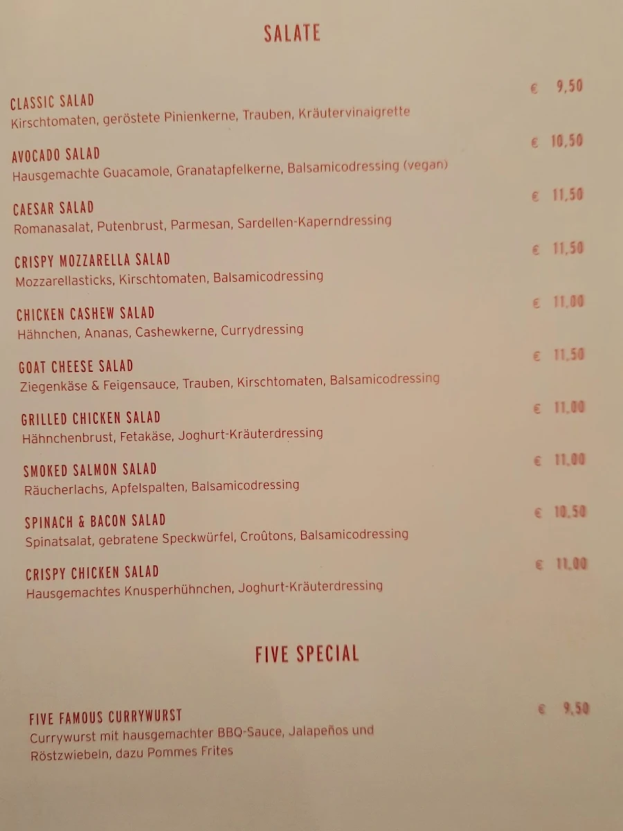 Speisekarte photo 2