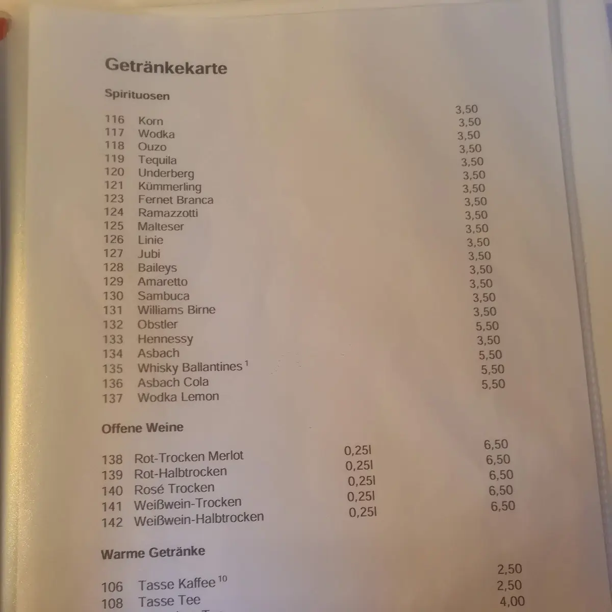 Speisekarte photo 7