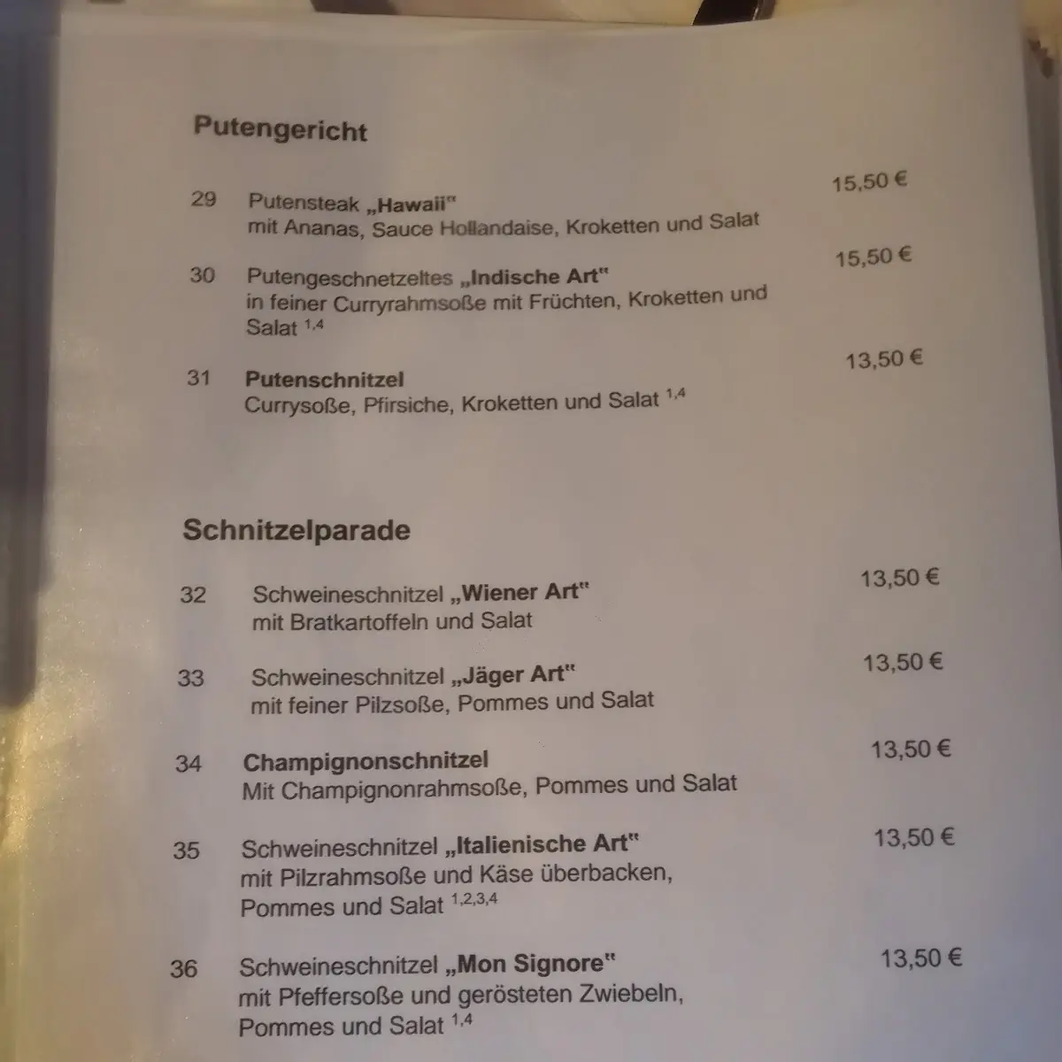 Speisekarte photo 8