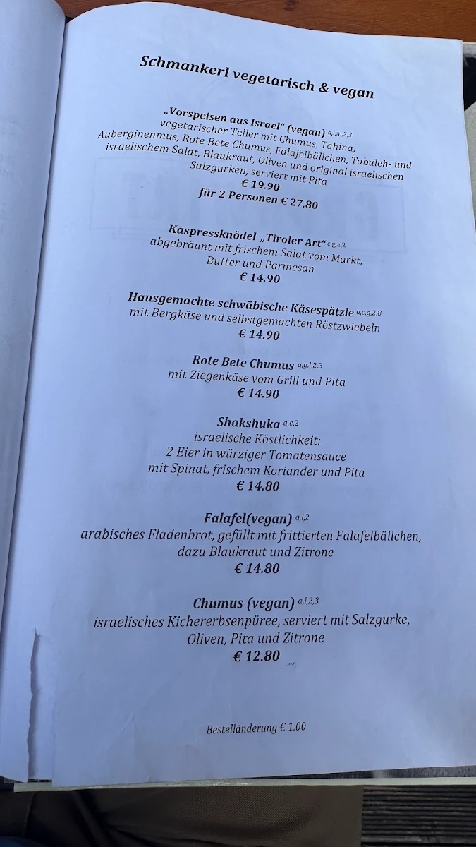 Speisekarte photo 3
