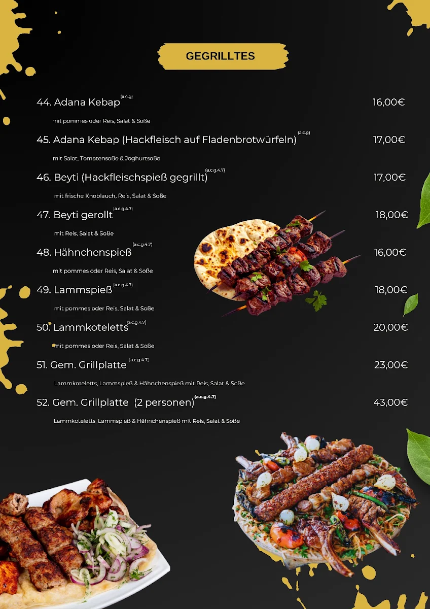Speisekarte photo 2