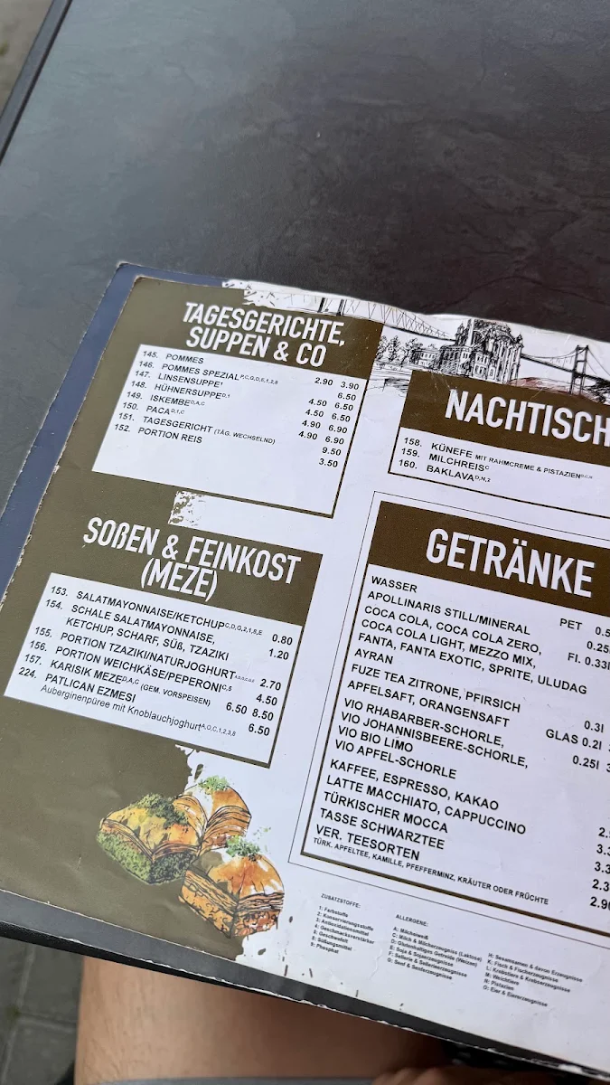 Speisekarte, Grill Palast Viersen