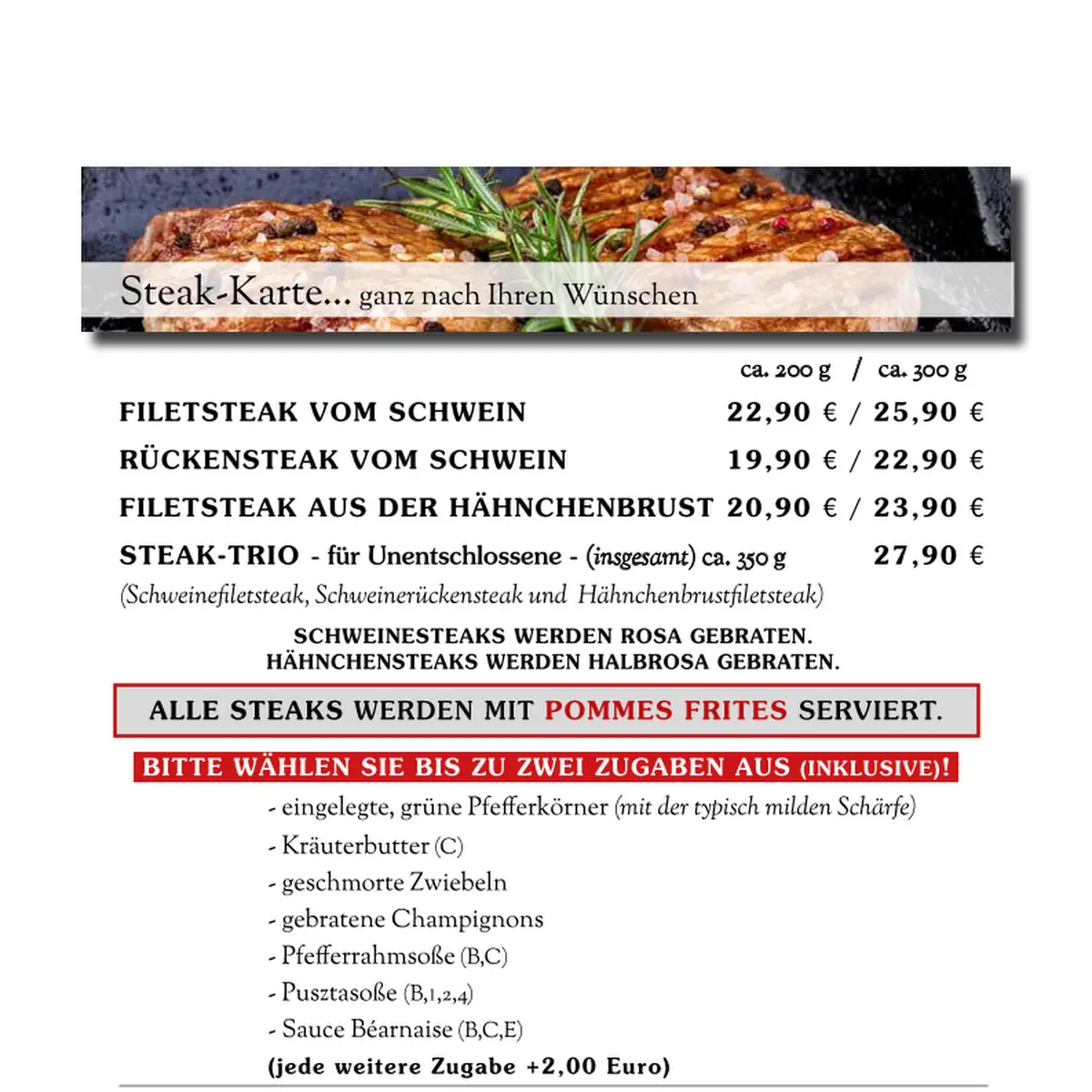 Speisekarte photo 1