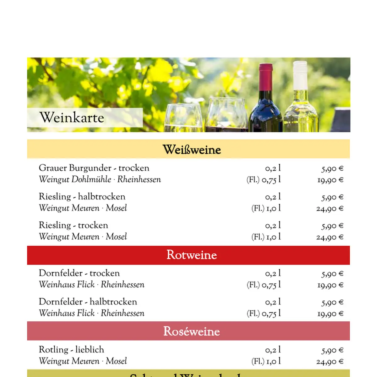 Speisekarte photo 8
