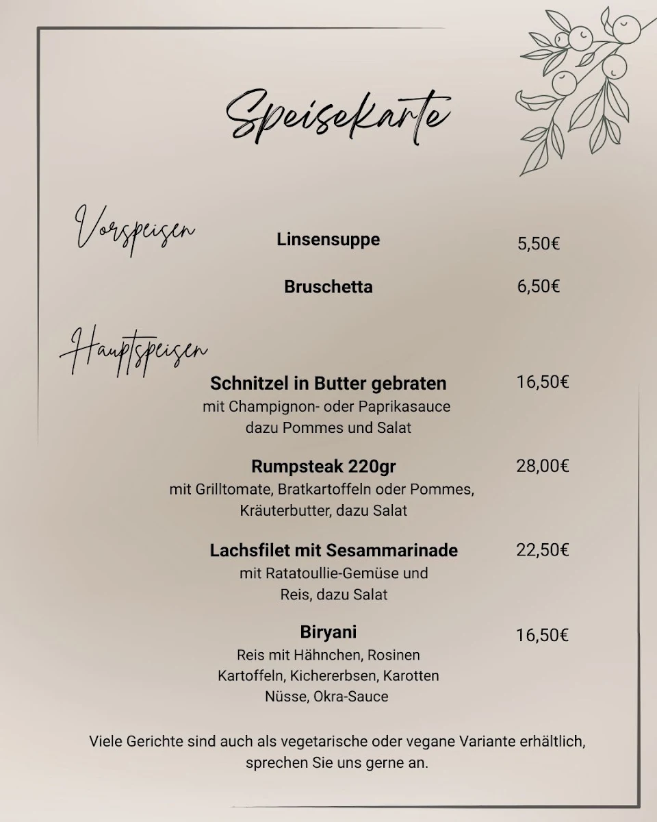Speisekarte photo 1