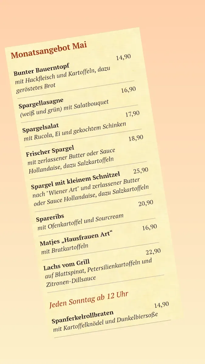 Speisekarte photo 2
