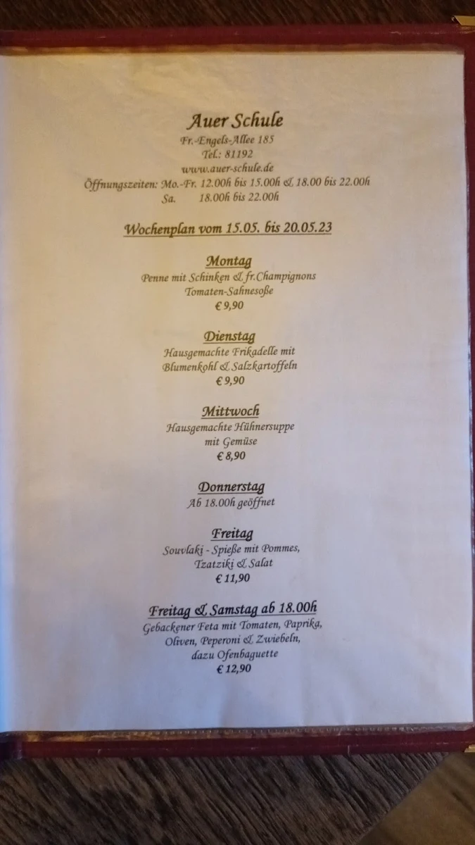 Speisekarte photo 2