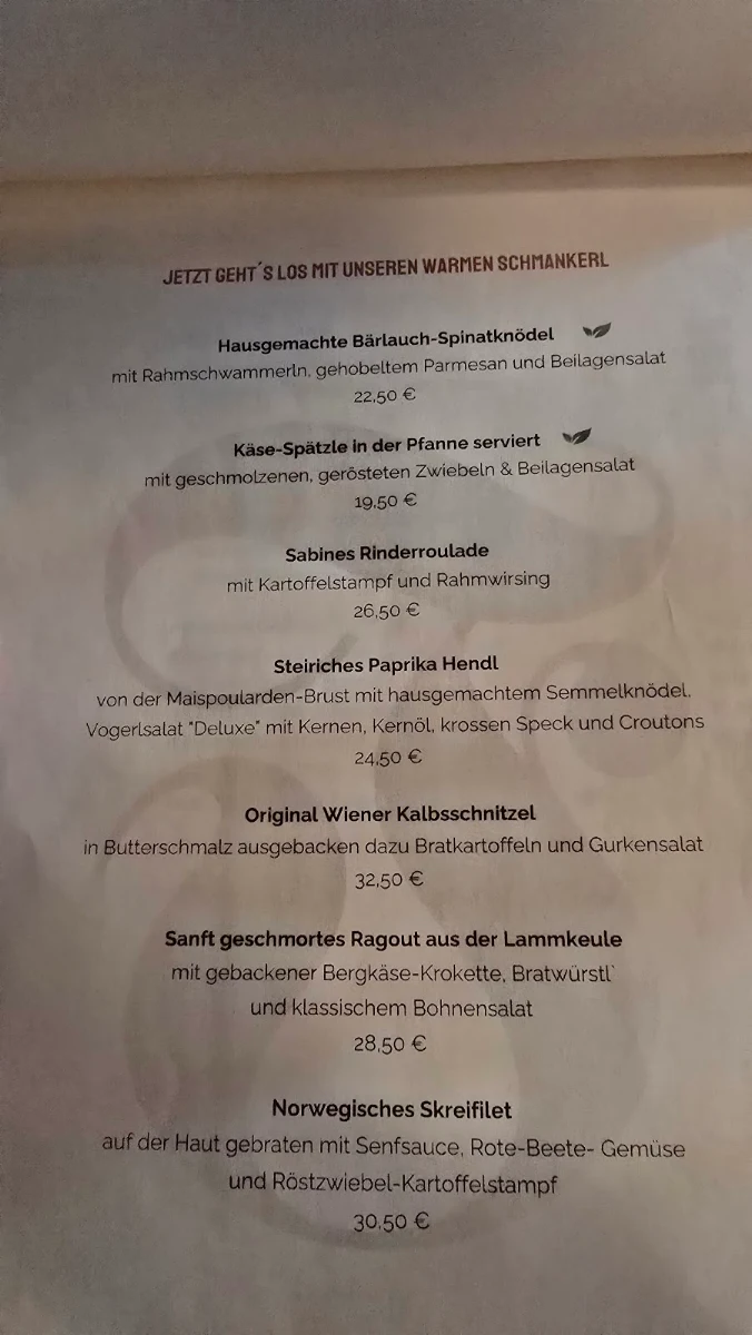 Speisekarte photo 1