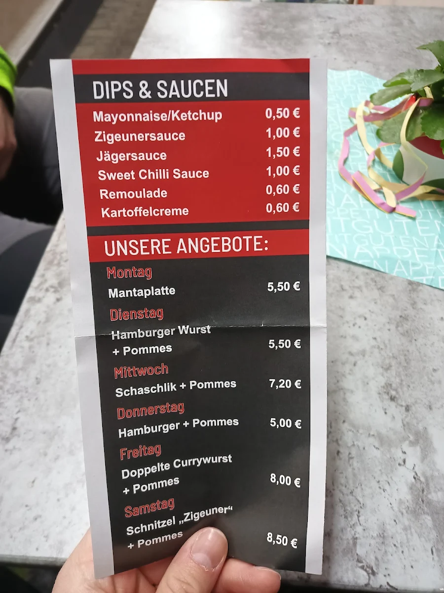 Speisekarte, Olli's Imbiss