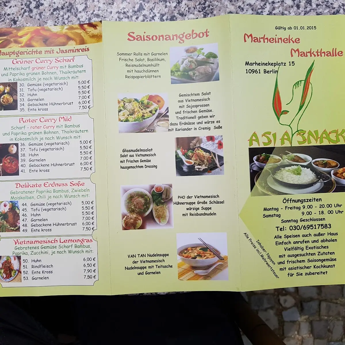 Speisekarte photo 2