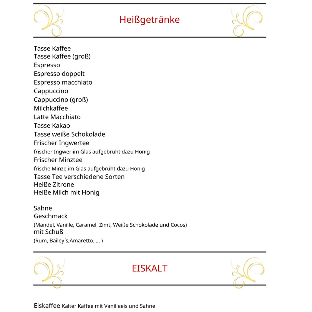 Speisekarte photo 8