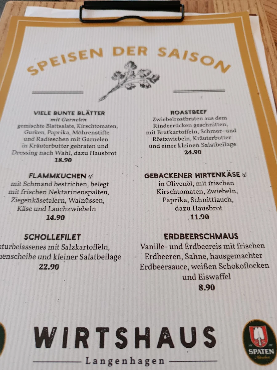 Speisekarte photo 1