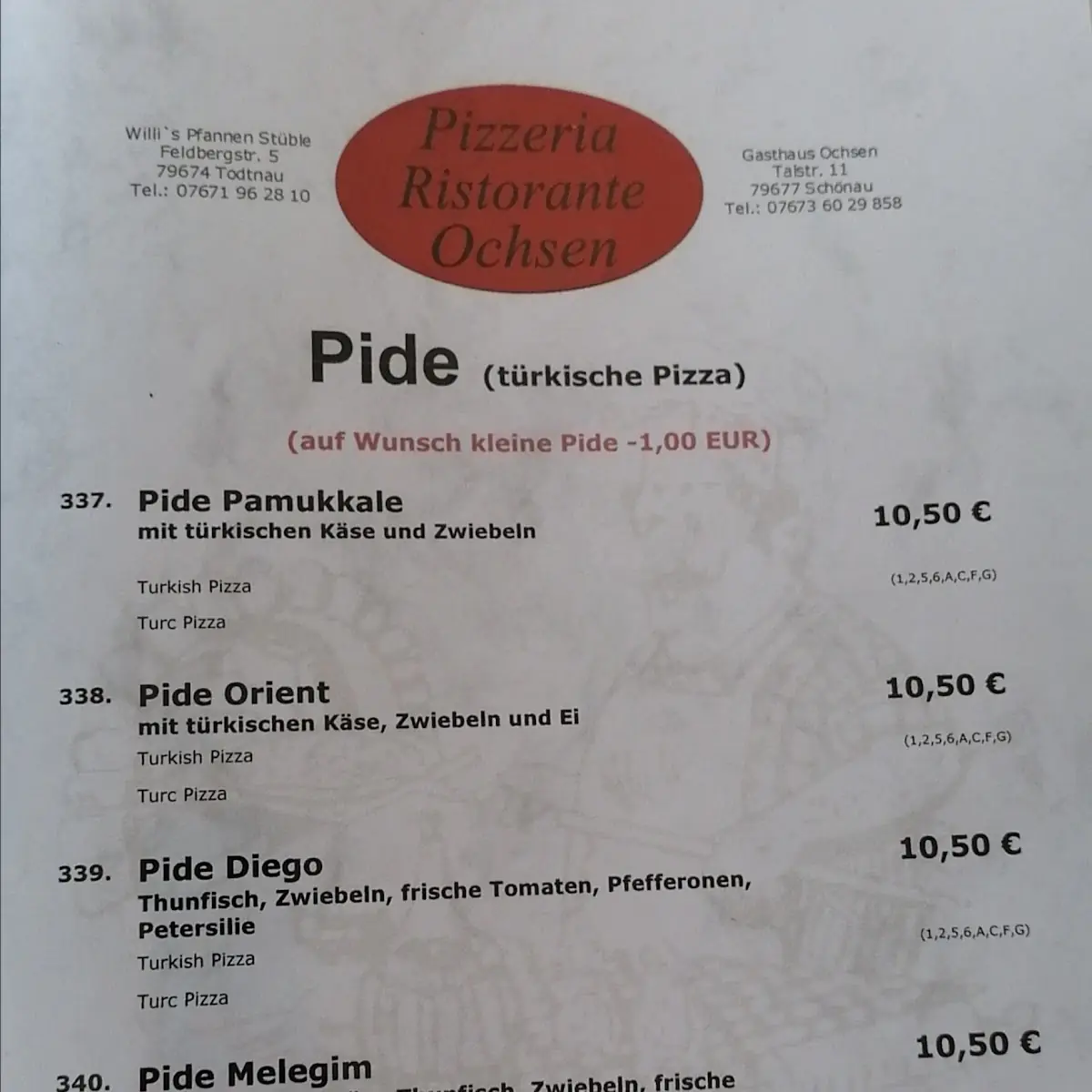 Speisekarte photo 1