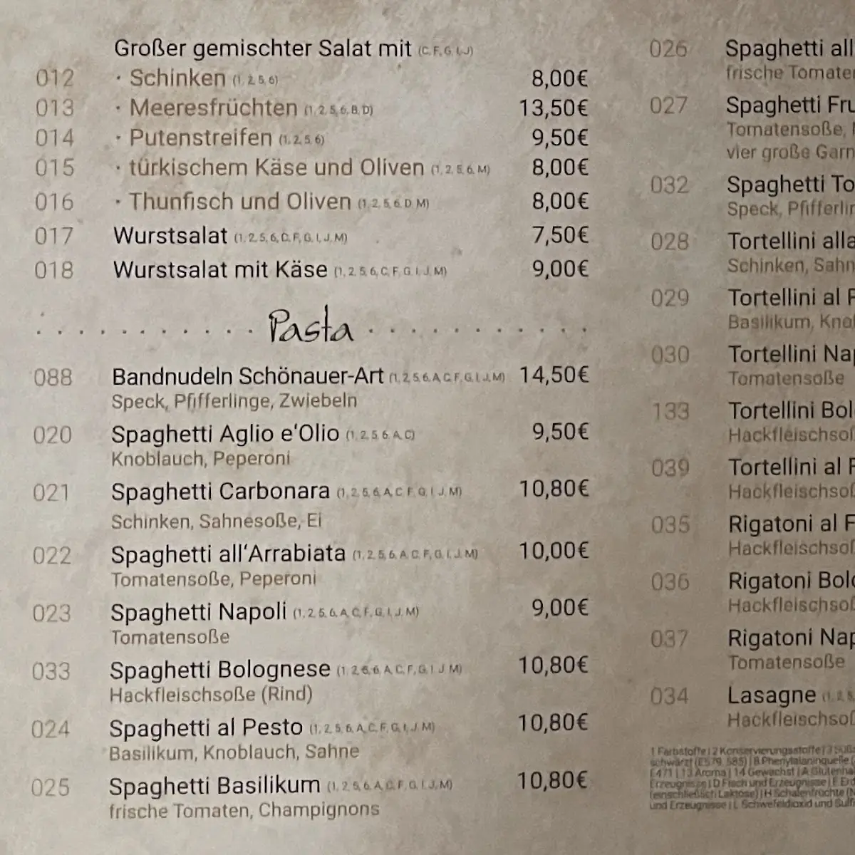 Speisekarte photo 9