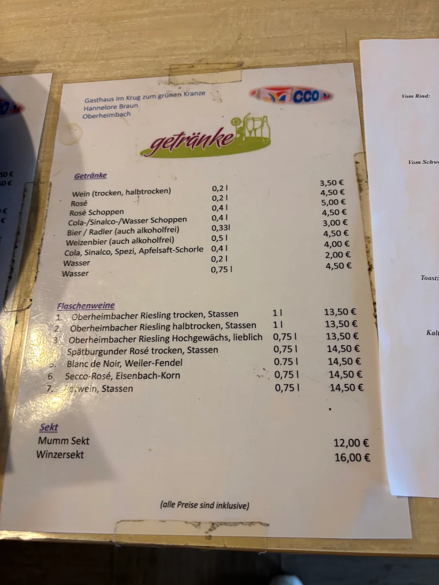 Speisekarte photo 3