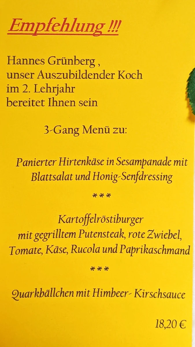 Speisekarte photo 1