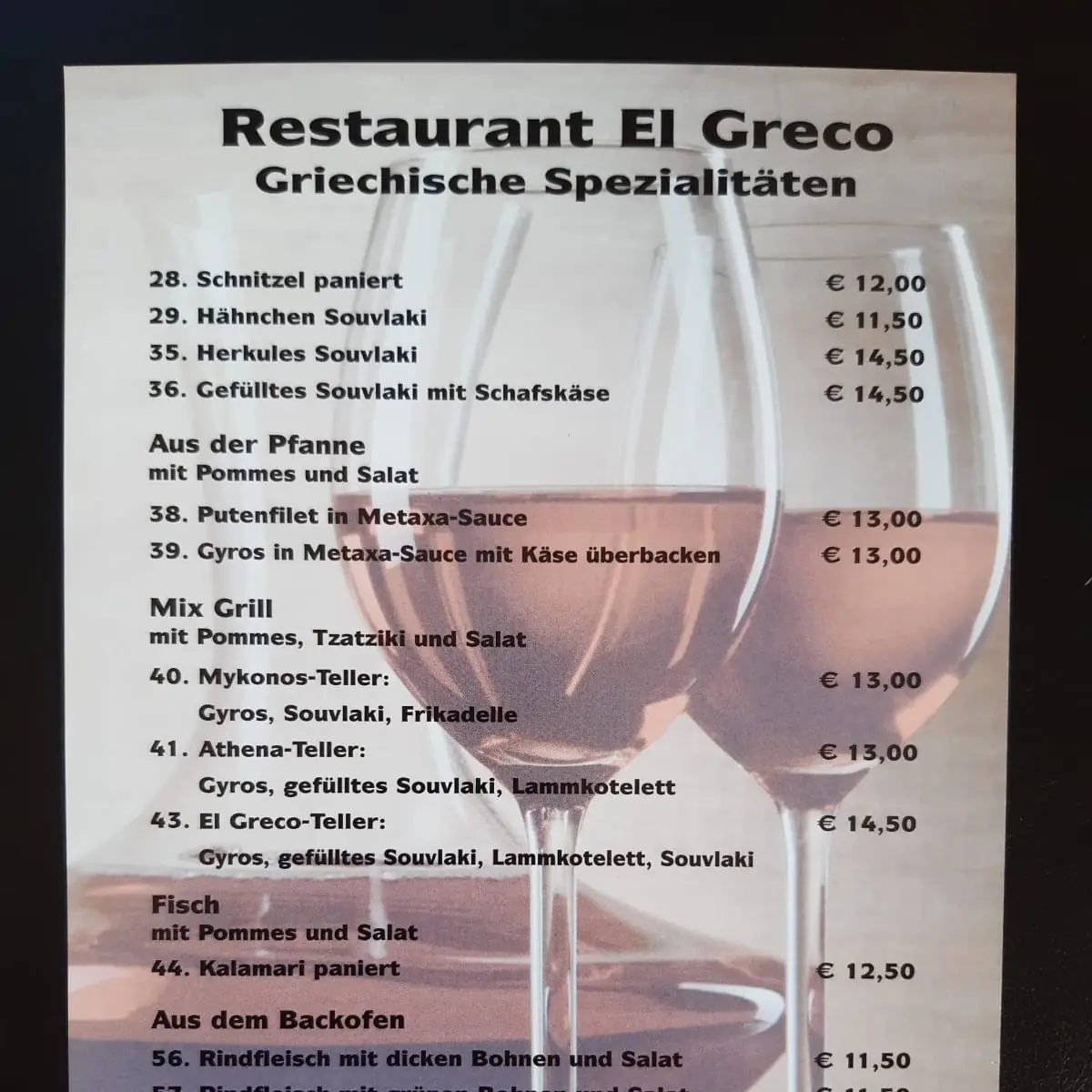 Speisekarte photo 3