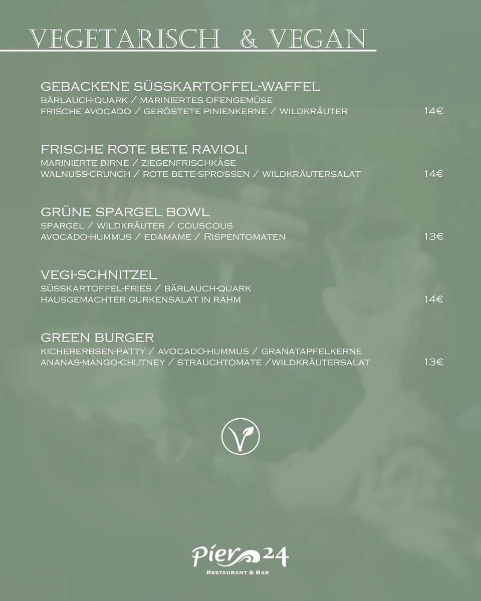 Speisekarte, kiez café wilhelmshaven