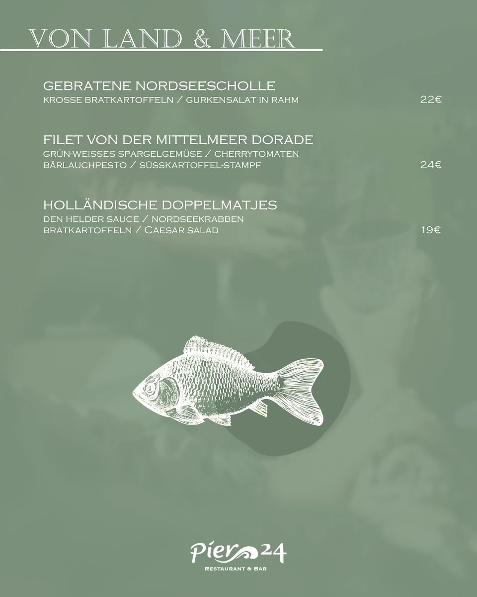 Speisekarte, kiez café wilhelmshaven