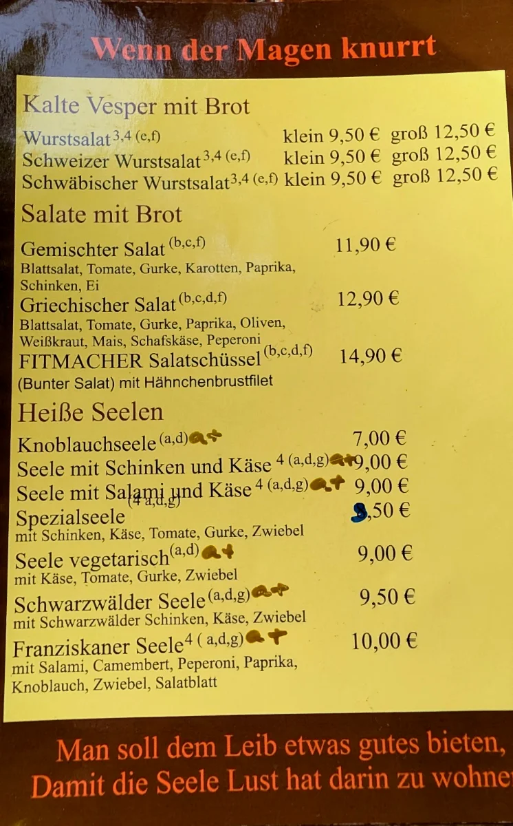 Speisekarte photo 1