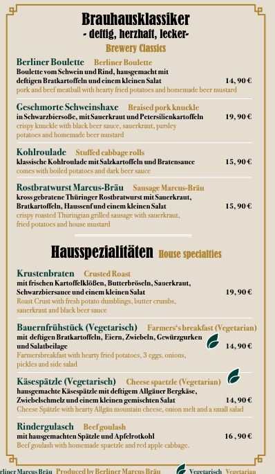 Speisekarte photo 6