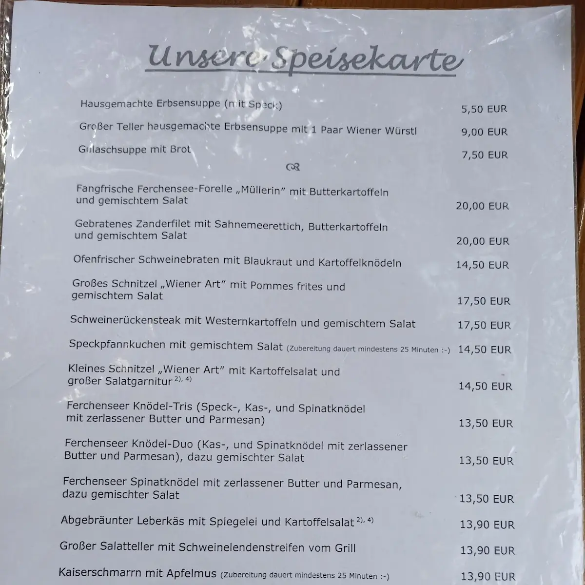 Speisekarte photo 4
