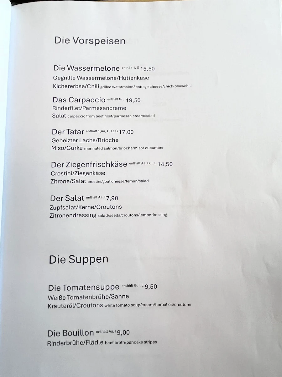 Speisekarte photo 1