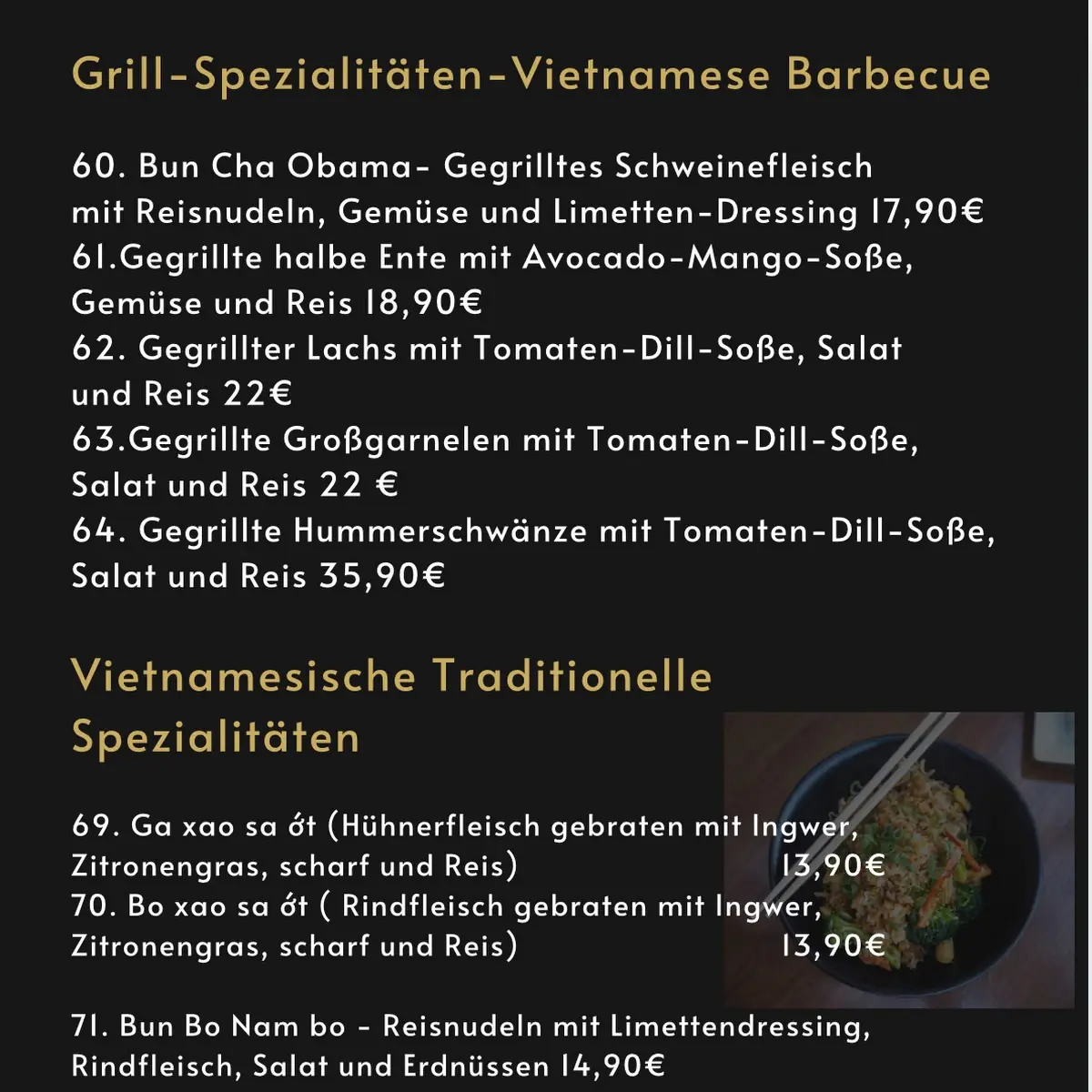 Speisekarte photo 1