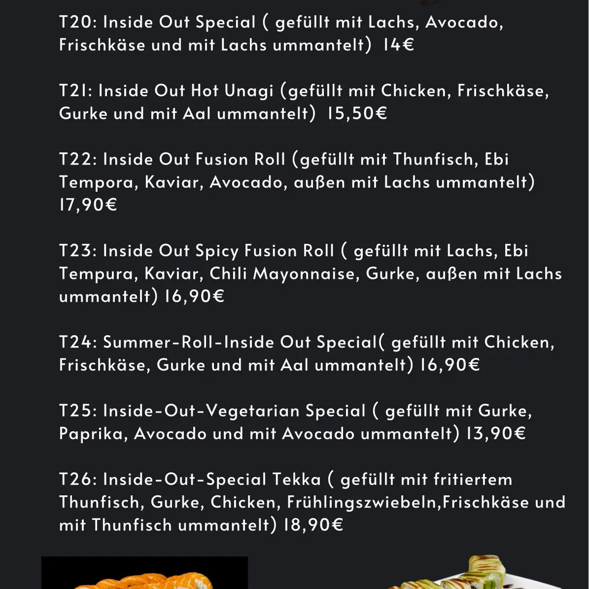 Speisekarte photo 5