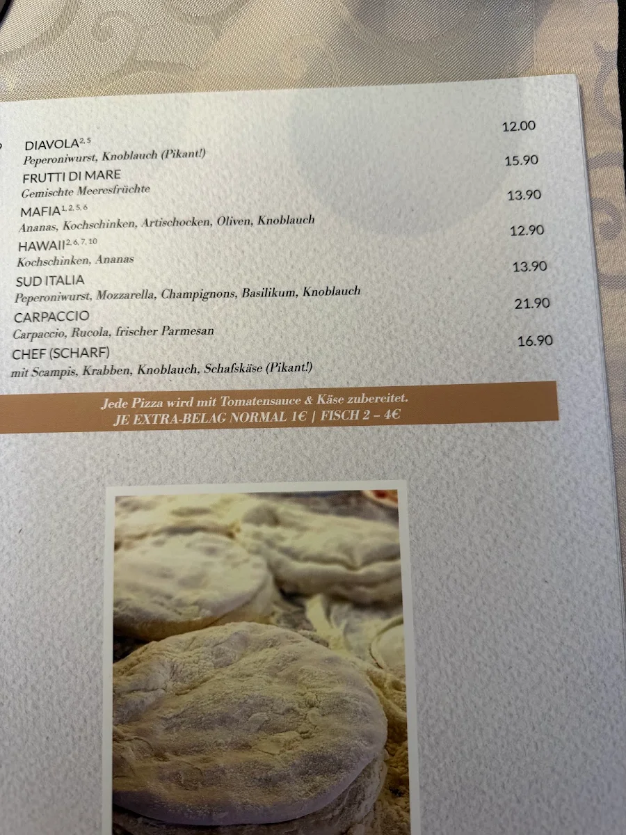 Speisekarte, Ristorante Pizzeria Da Riccardo