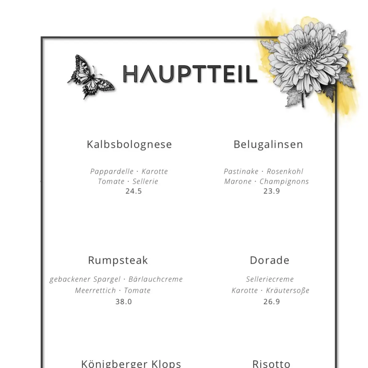 Speisekarte photo 1