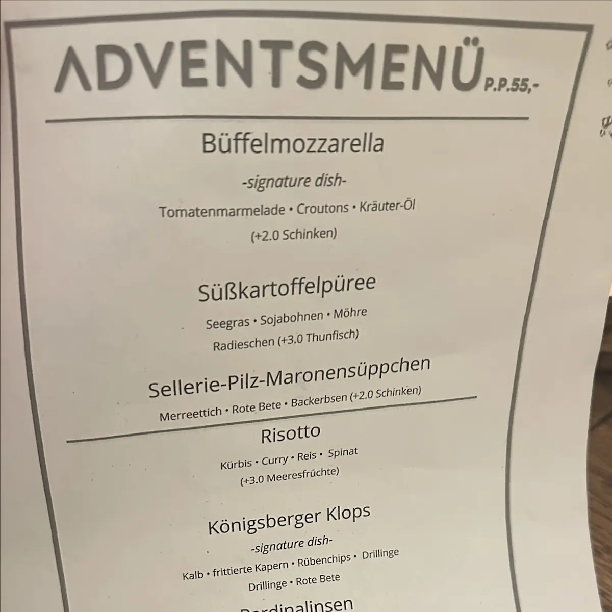 Speisekarte photo 3