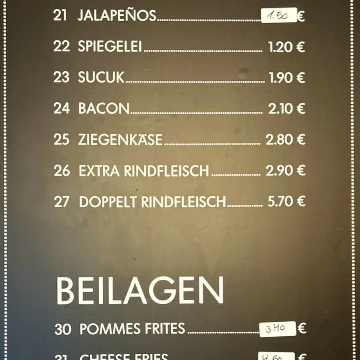 Speisekarte photo 3
