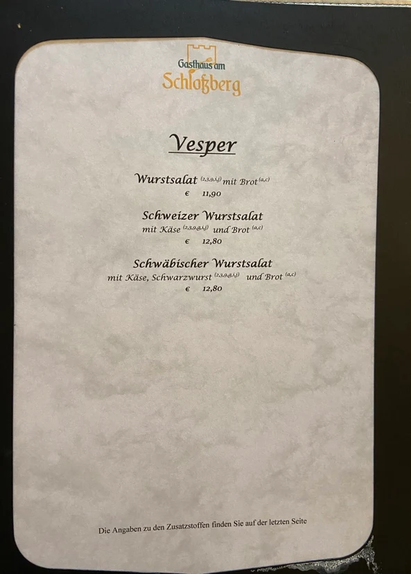 Speisekarte photo 2