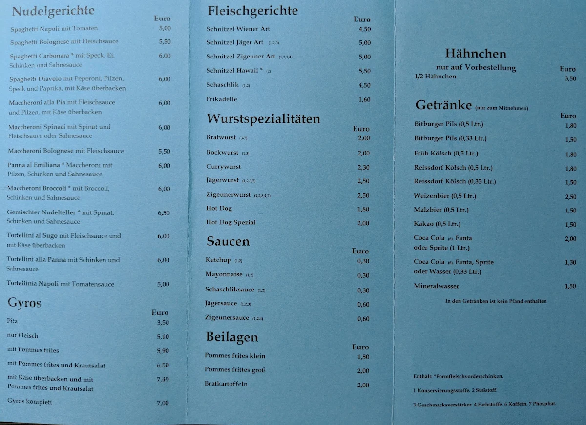 Speisekarte photo 5