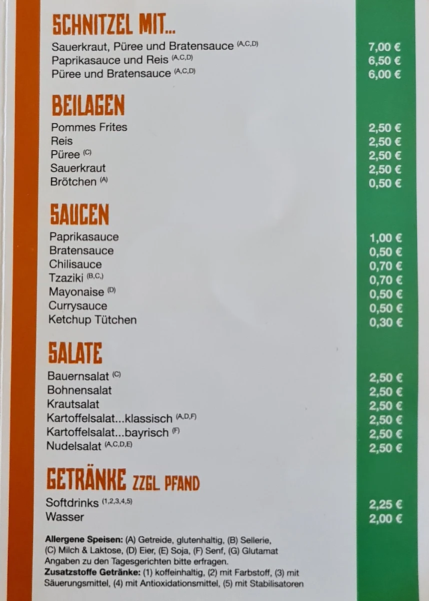 Speisekarte, Gutsgeflügel