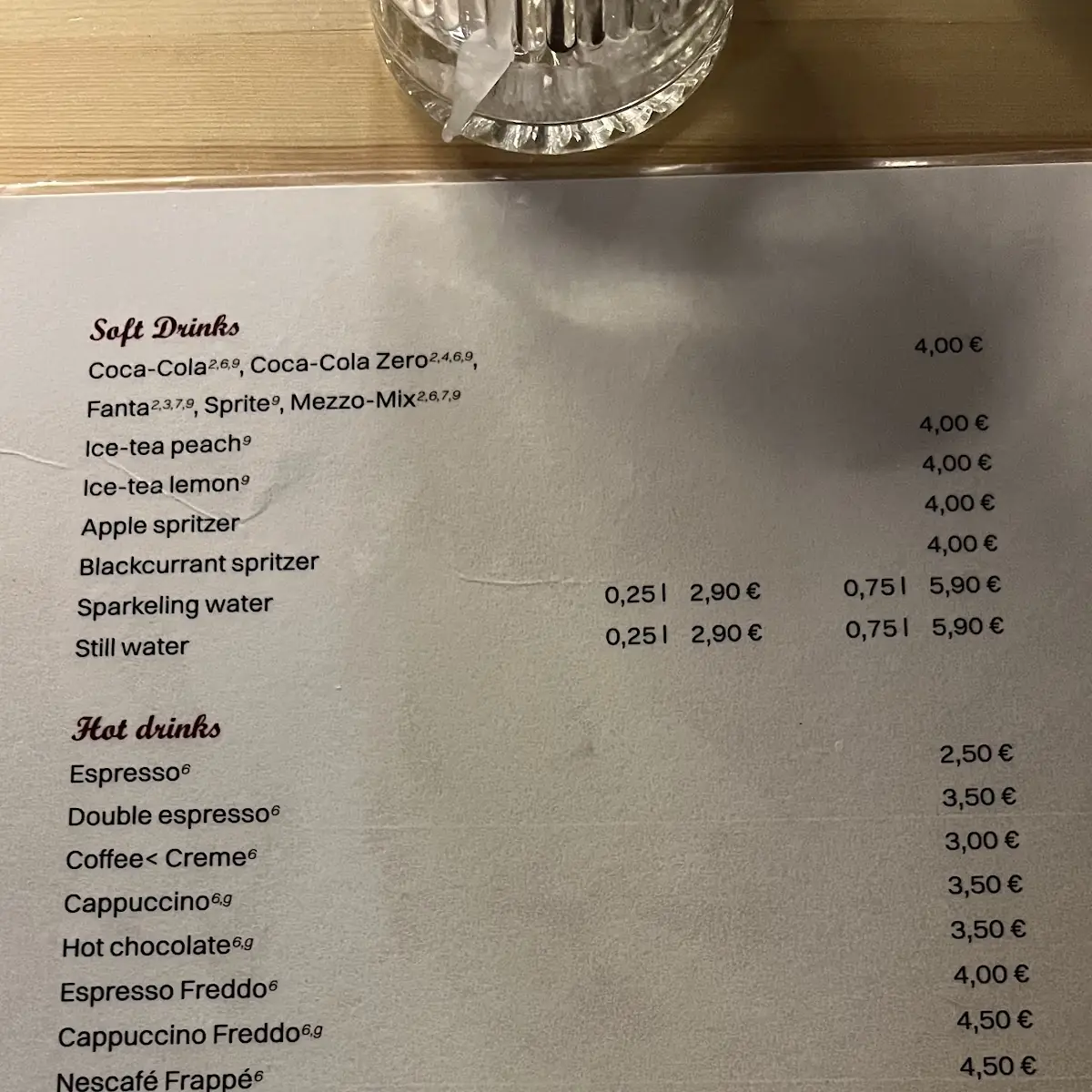 Speisekarte photo 3