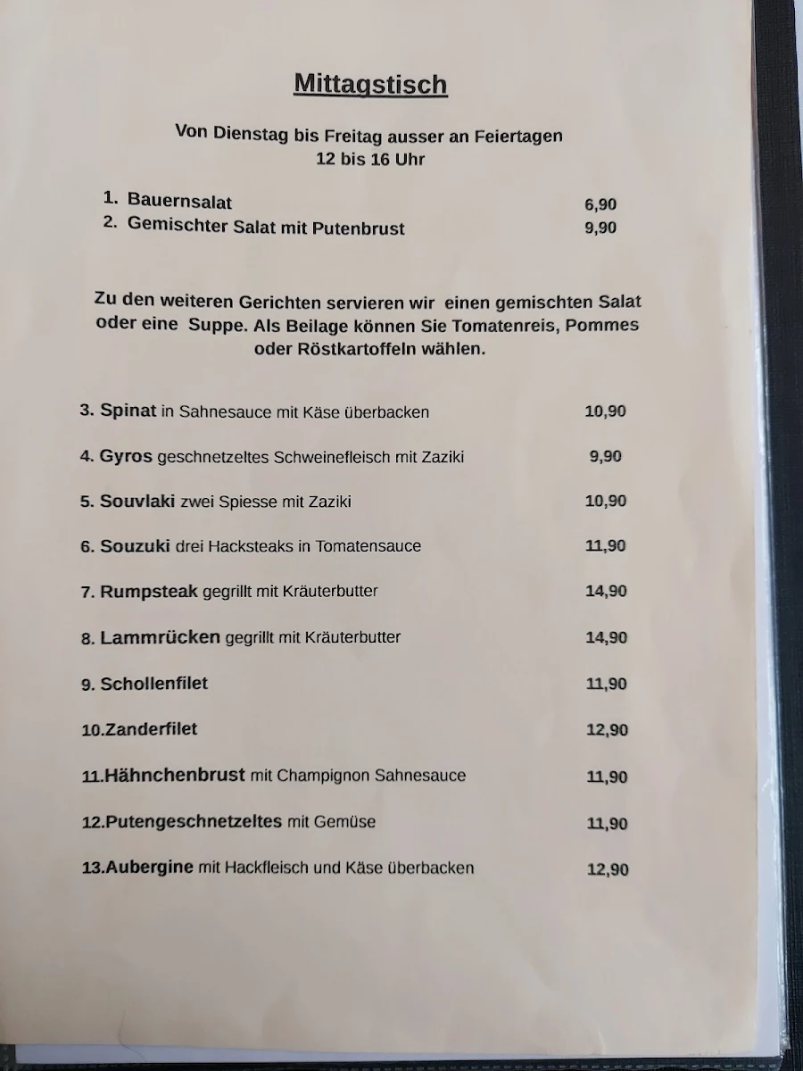 Speisekarte photo 2
