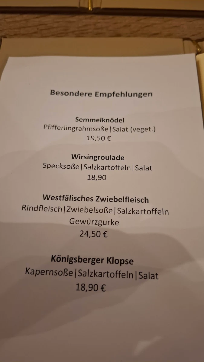 Speisekarte photo 1